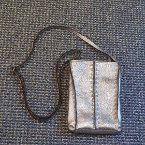 Elegant Silver Crossbody Bag